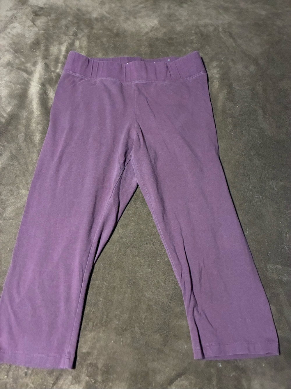 Sonoma Purple Pull-On crop Leggings size large